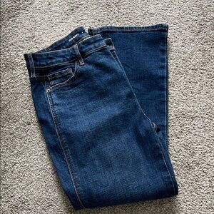 Old Navy Dark Blue Cropped Flare Jeans